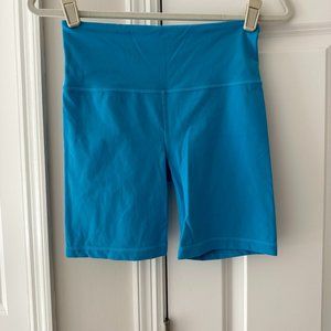Athleta Ultra High Rise Elation 7" Short - Santorini Blue/Size Small